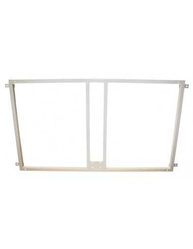 Soporte metalico para sujeccion tablero y aro baloncesto a la pared- blanco