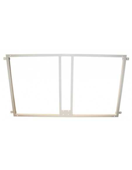 Soporte metalico para sujeccion tablero y aro baloncesto a la pared- blanco