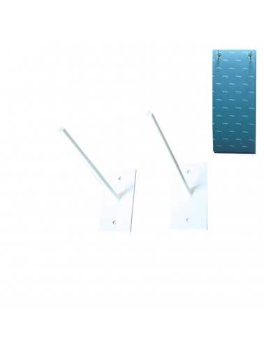 Soporte pared colchoneta con agujeros 2 piezas