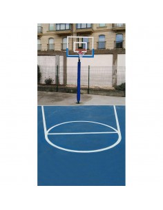 Juego protección postes basket/ minibasket monotubo 80x80 mm