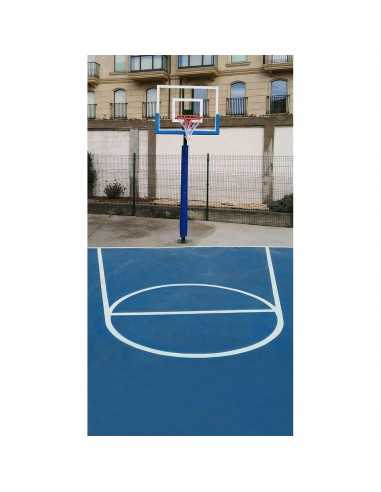 Juego protección postes basket/ minibasket monotubo 80x80 mm