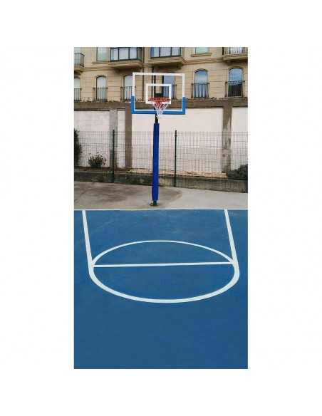 Juego protección postes basket/ minibasket monotubo 80x80 mm