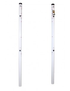 Juego de 2 postes multialturas aluminio tubo de 90mm fijos
