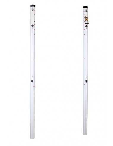 Juego de 2 postes multialturas aluminio tubo de 90mm fijos