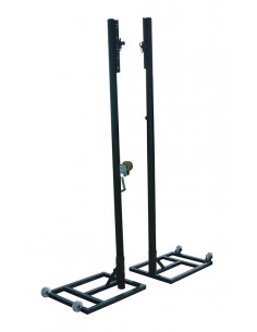 Juego postes voleibol metálicos ø 80mm trasladables
