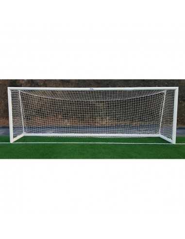 Juego porterías aluminio fútbol 11 120x100 mm trasladables