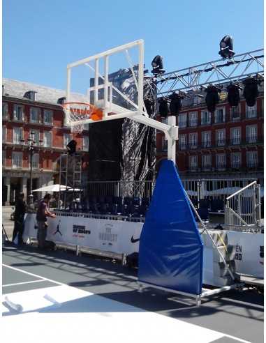 Juego protectores para canastas baloncesto forma triangular