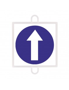Panel de señalización tráfico de obligación nº 1 (sentido)