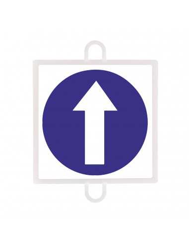 Panel de señalización tráfico de obligación nº 1 (sentido)