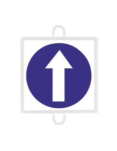 Panel de señalización tráfico de obligación nº 1 (sentido)
