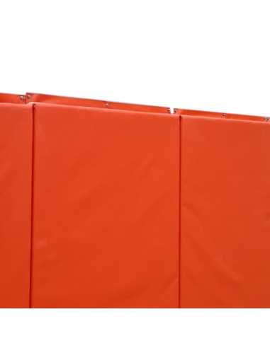 Metro lineal de panel tapizado con lona para proteccion de 2m altura y grosor 60mm