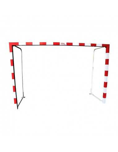 Juego porterías f.sala/balonmano metálicas 80x80mm abatibles