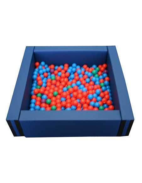 Piscina cuadrada llenado pelotas, 150x150x40cm alto x 15cm ancho