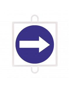 Panel de señalización tráfico de obligación nº 2 (sentido dcha - izq)