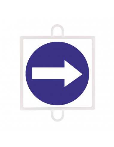 Panel de señalización tráfico de obligación nº 2 (sentido dcha - izq)