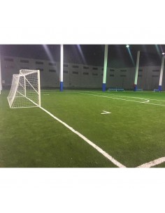 Juego porterías fútbol 11 metálicas fijas tubo 100 mm reglamentarias