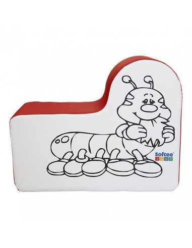 Figura gusano 64 alto x 25 ancho x 80 fondo cm