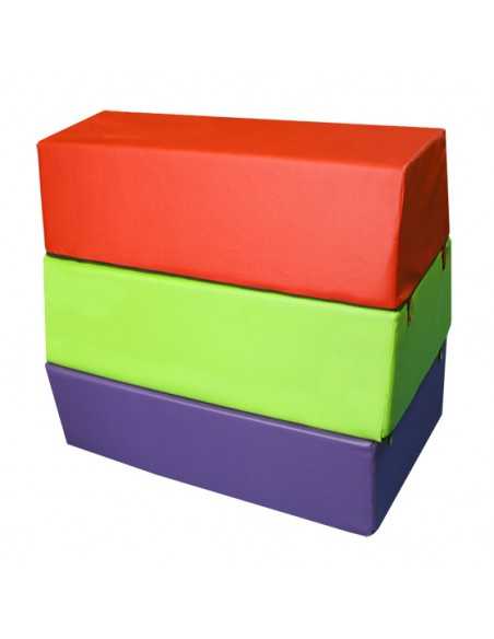 Plinton desmontable piramidal de espuma -tres piezas- 100x60x90cm