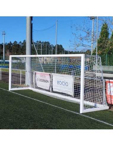 Juego porterías aluminio fútbol 7 120x100 mm trasladables