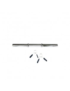 Barra mancuerna 45cm con fijaciones muelle