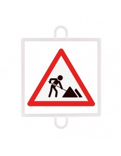 Panel de señalizacion trafico de peligro nº 7 (obras)