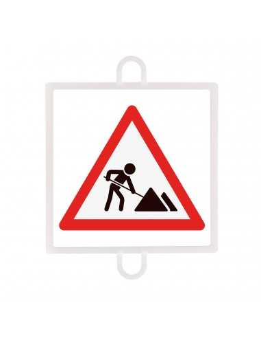 Panel de señalizacion trafico de peligro nº 7 (obras)