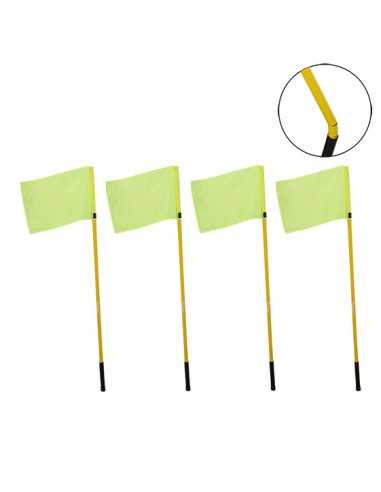 Juego de 4 banderines córner flexible