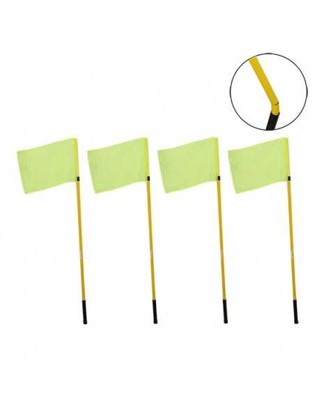Juego de 4 banderines córner flexible