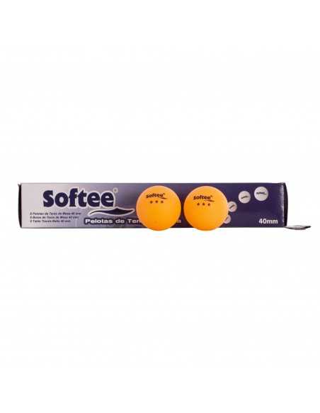 Caja 6uds pelotas tenis de mesa 40mm softee