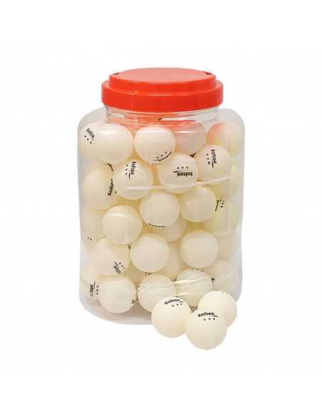 Tarro 60 pelotas tenis de mesa softee 40mm