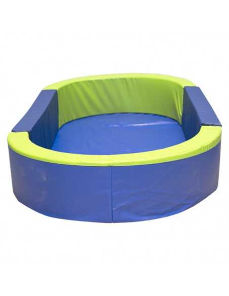 Suelo de lona pvc para piscina ovalada 300x150x30cm