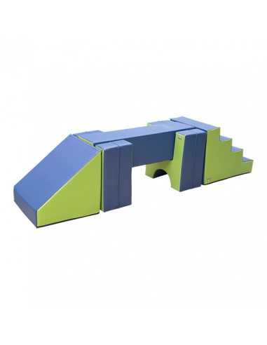 Set figuras nº4 (escalera, 2 asientos, rectángulo y rampa)