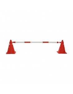 Pica para valla extensible rojo/blanco