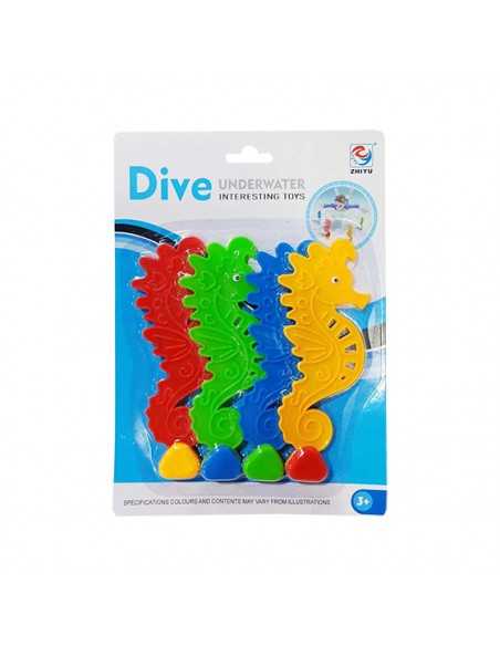 Set acuático 4 caballitos de mar