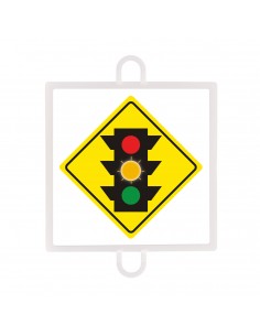 Panel de señalización tráfico de advertencia nº 2 (semáforo ambar)