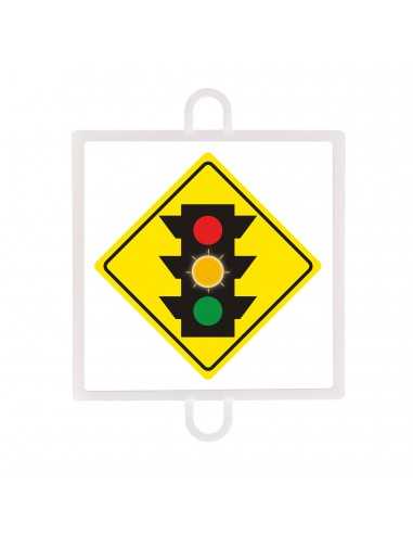 Panel de señalización tráfico de advertencia nº 2 (semáforo ambar)