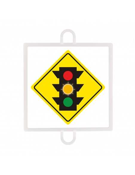 Panel de señalización tráfico de advertencia nº 2 (semáforo ambar)