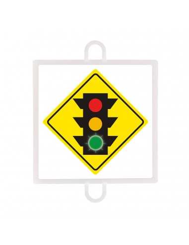 Panel de señalización tráfico de advertencia nº 3 (semáforo verde)