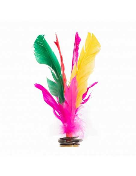 Lote 6 indiakas fútbol pluma multicolor