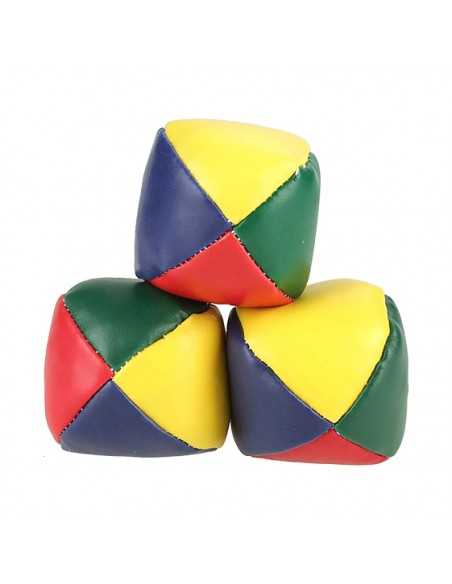 Juego 3 pelotas malabares multicolor