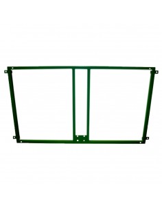 Soporte metalico para sujeccion tablero y aro baloncesto a la pared - verde