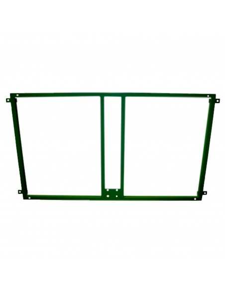 Soporte metalico para sujeccion tablero y aro baloncesto a la pared - verde