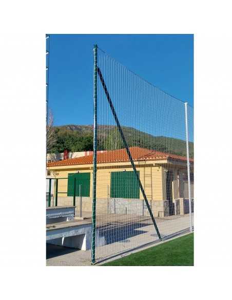 Poste refuerzo metálico para red protección sin botes