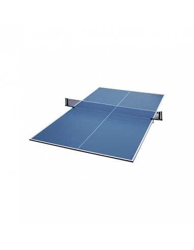 Kit tableros tenis de mesa con soporte y red azul - sin palas ni pelotas