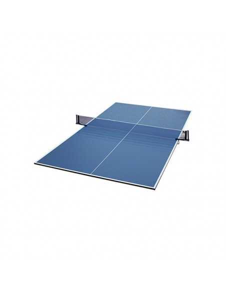 Kit tableros tenis de mesa con soporte y red azul - sin palas ni pelotas