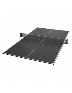 Kit tableros tenis de mesa con soporte y red negro - sin palas ni pelotas -