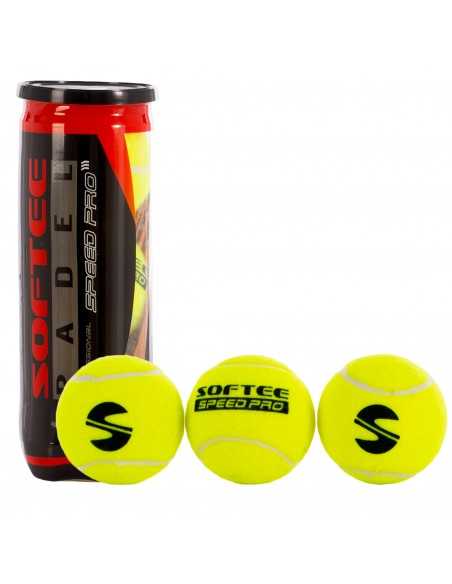 Bote 3 pelotas padel softee speed pro