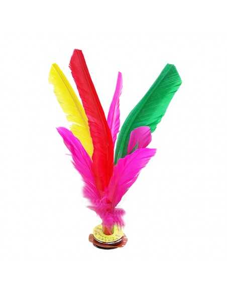 Lote 5 indiakas fútbol pluma 21cm