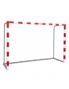 Juego porterías f.sala/balonmano aluminio trasladables 80x80mm con base 80x40mm top
