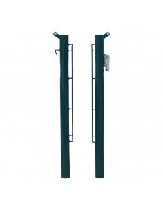 Juego postes pádel metálicos 80mm fijos deluxe